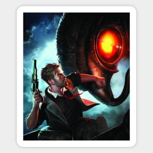 Booker Dewitt vs. Songbird version 2 (Bioshock Infinite) Sticker